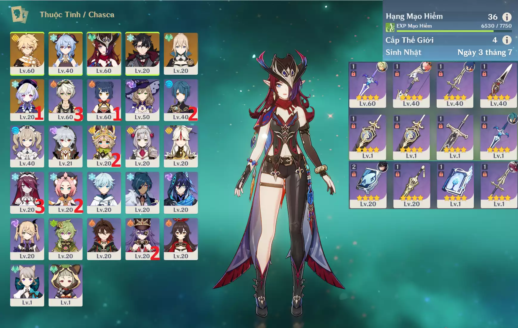 Ảnh acc Genshin