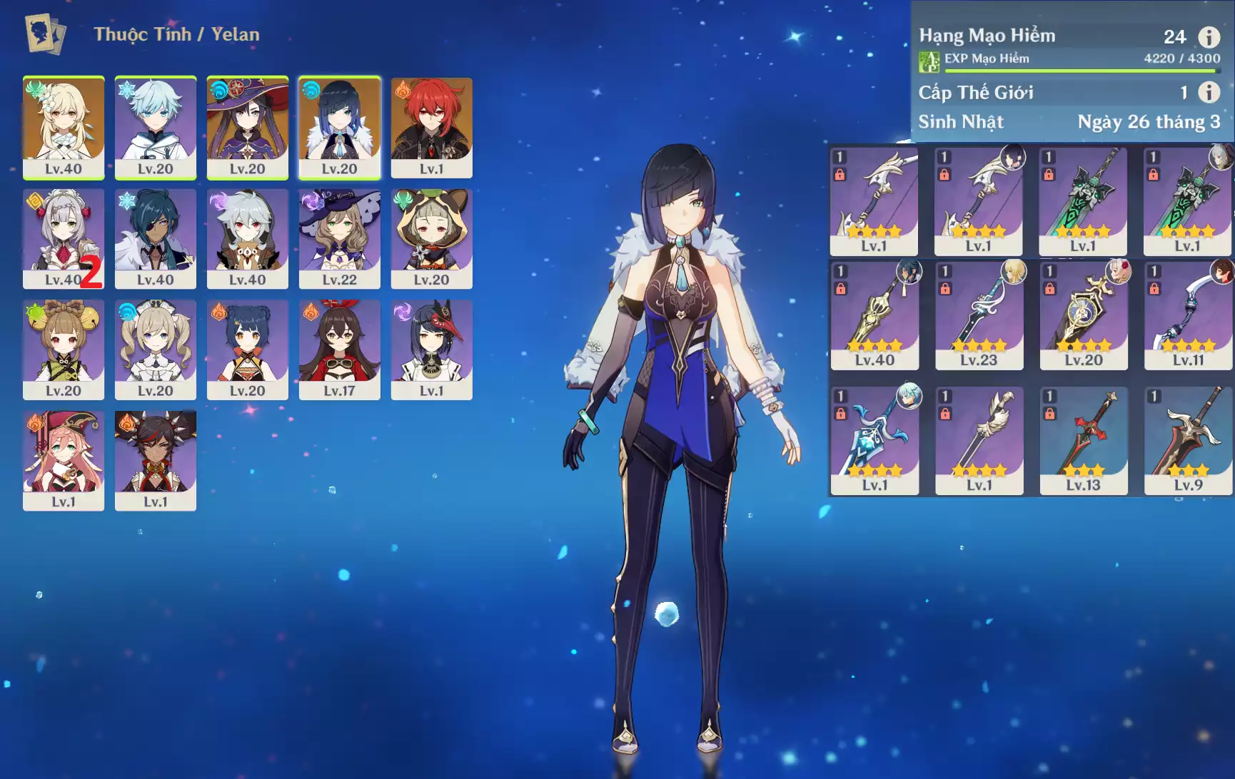 Ảnh acc Genshin