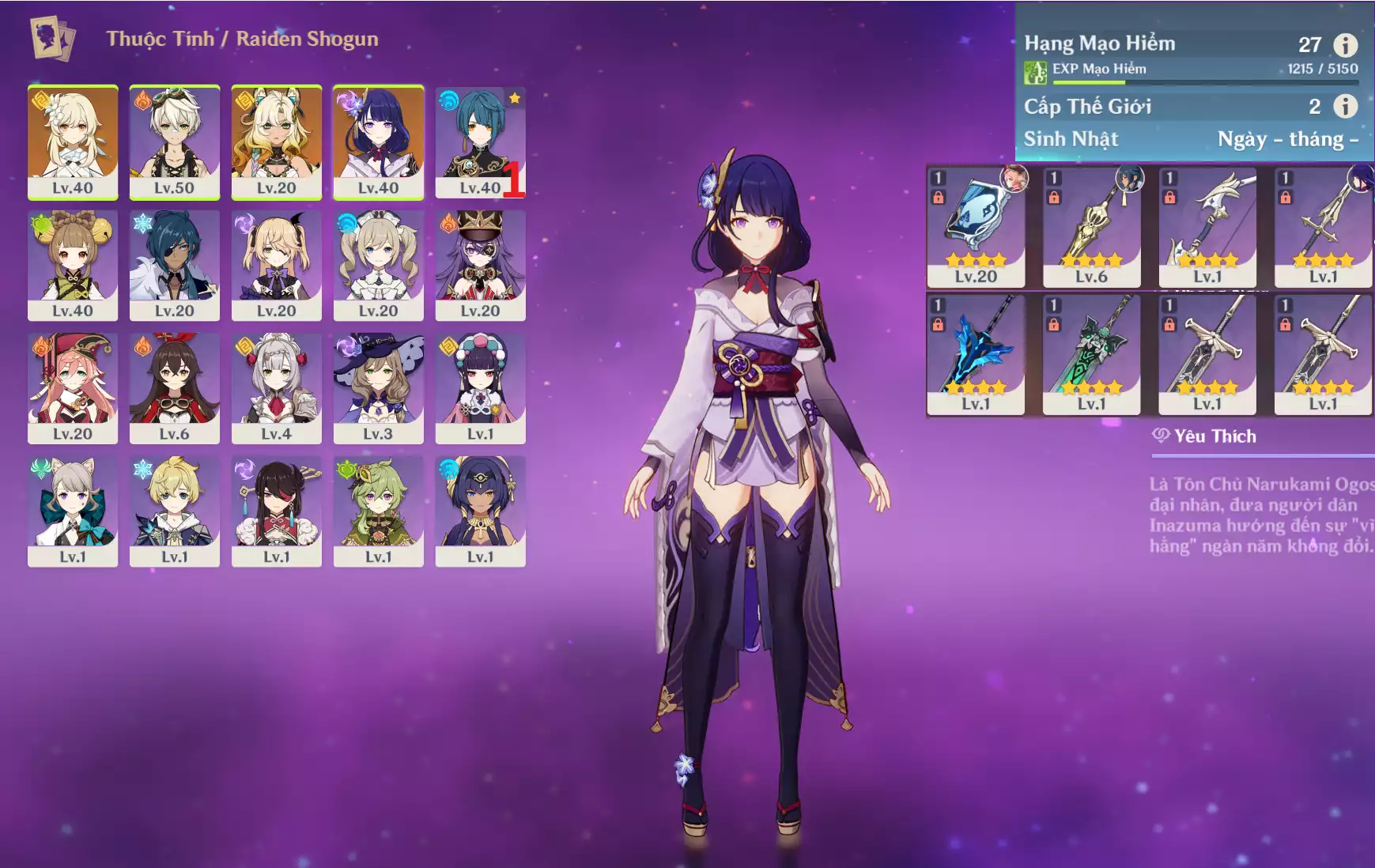 Ảnh acc Genshin
