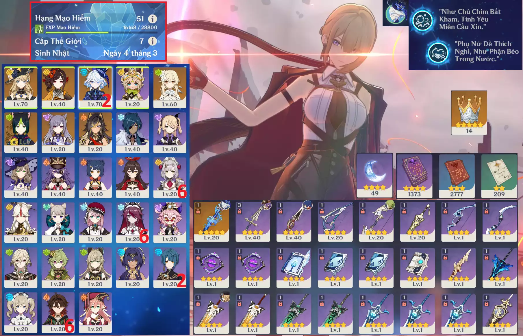 Ảnh acc Genshin