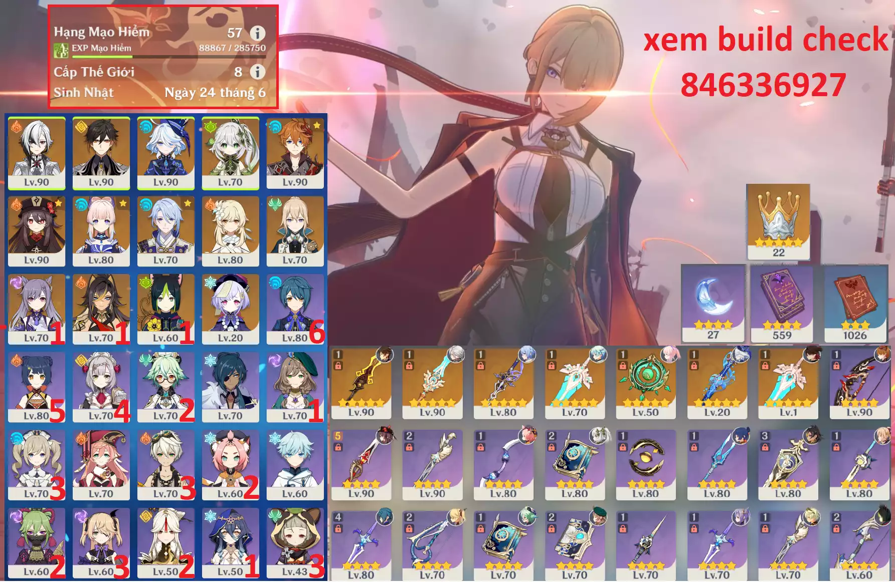 Ảnh acc Genshin